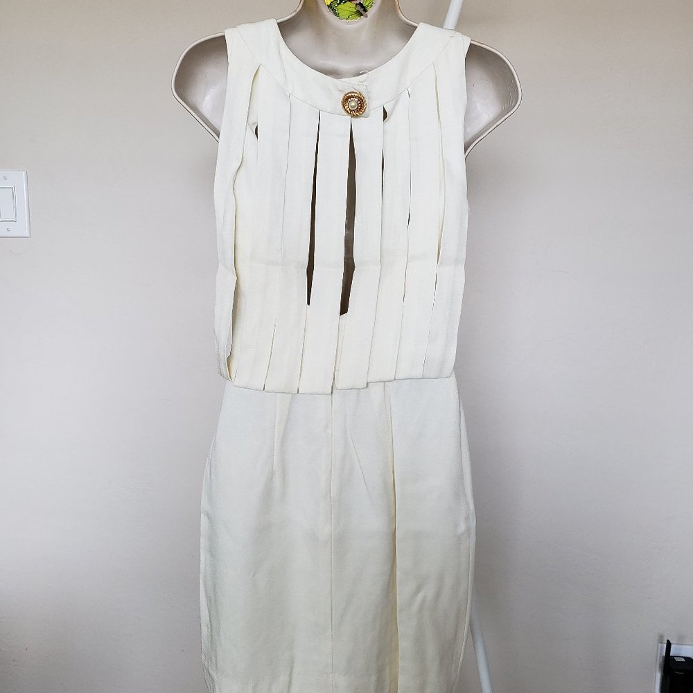 JS Collections Cream Party Dress